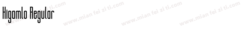 Higamlo Regular字体转换